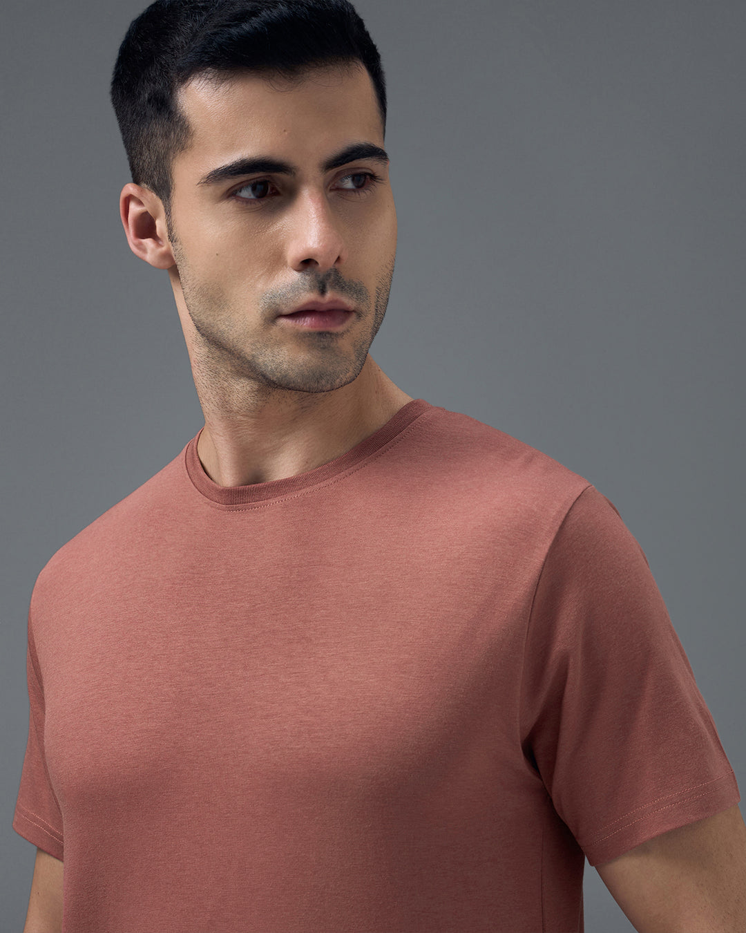 Bamboo Crew Neck - Wild Sienna