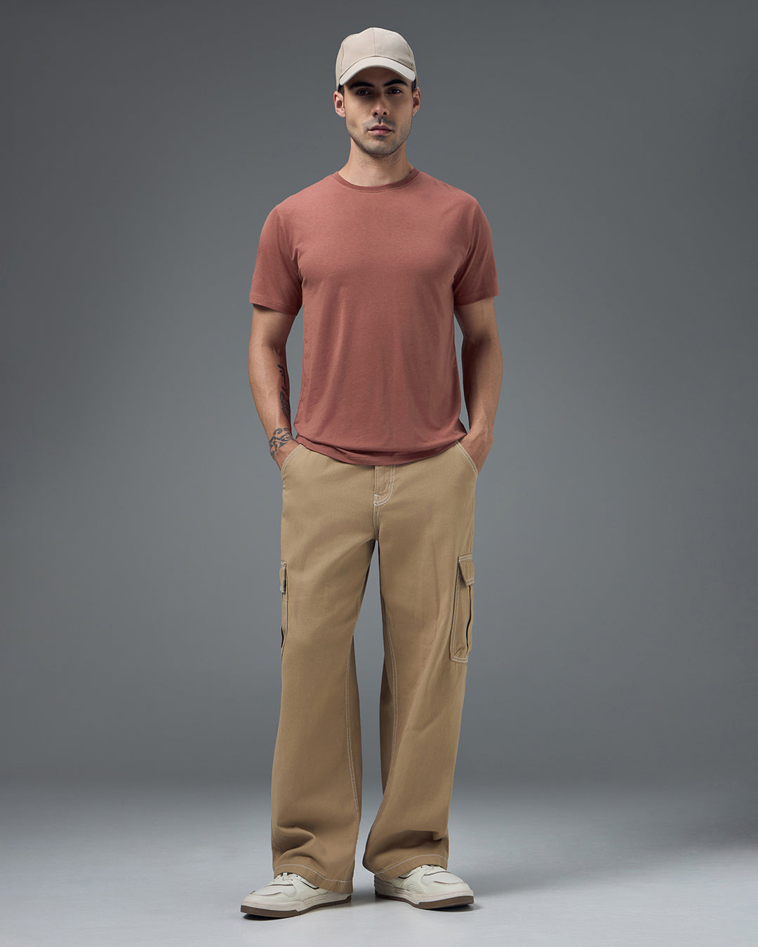 Bamboo Crew Neck - Wild Sienna