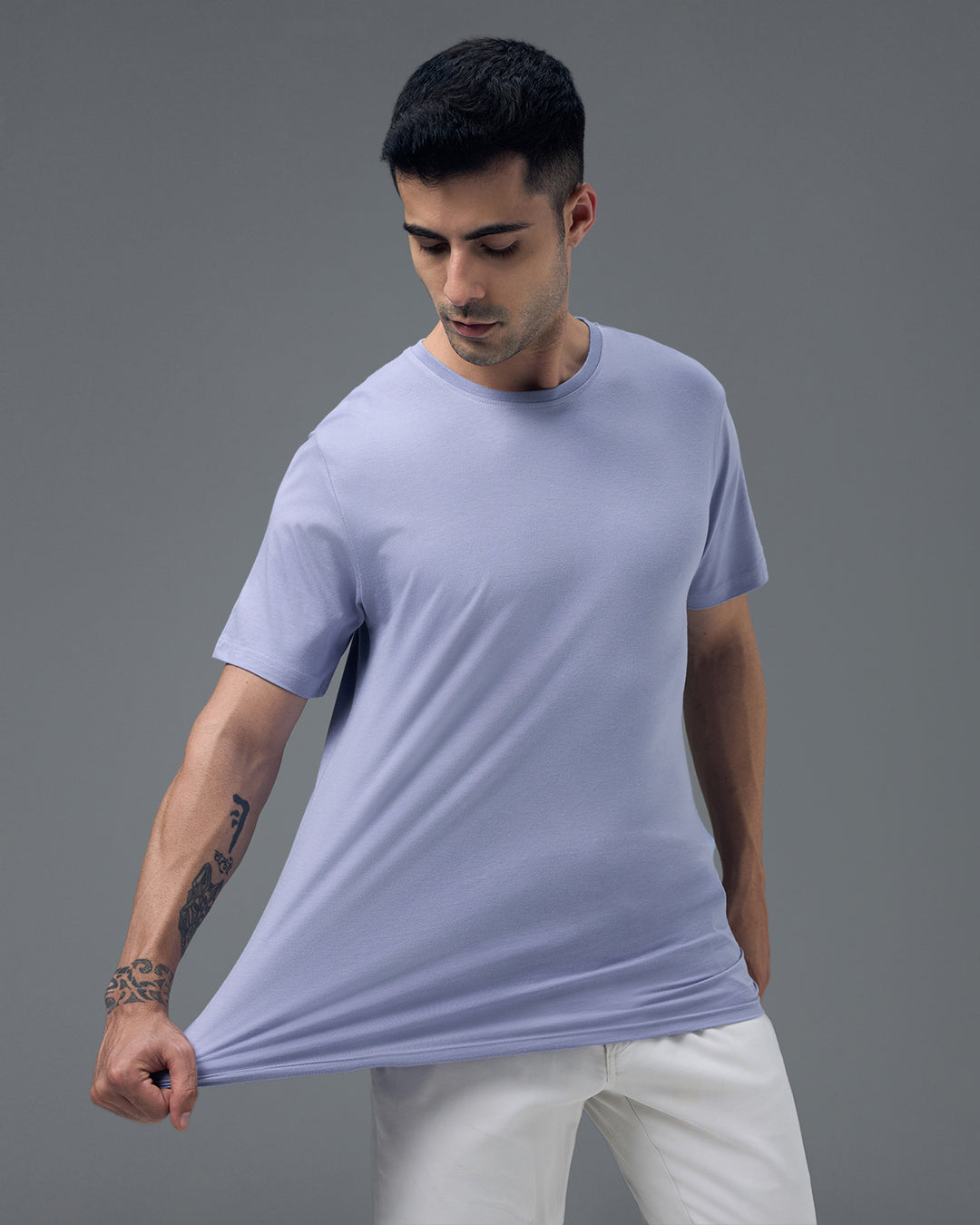 Lilac Bamboo Crew Neck