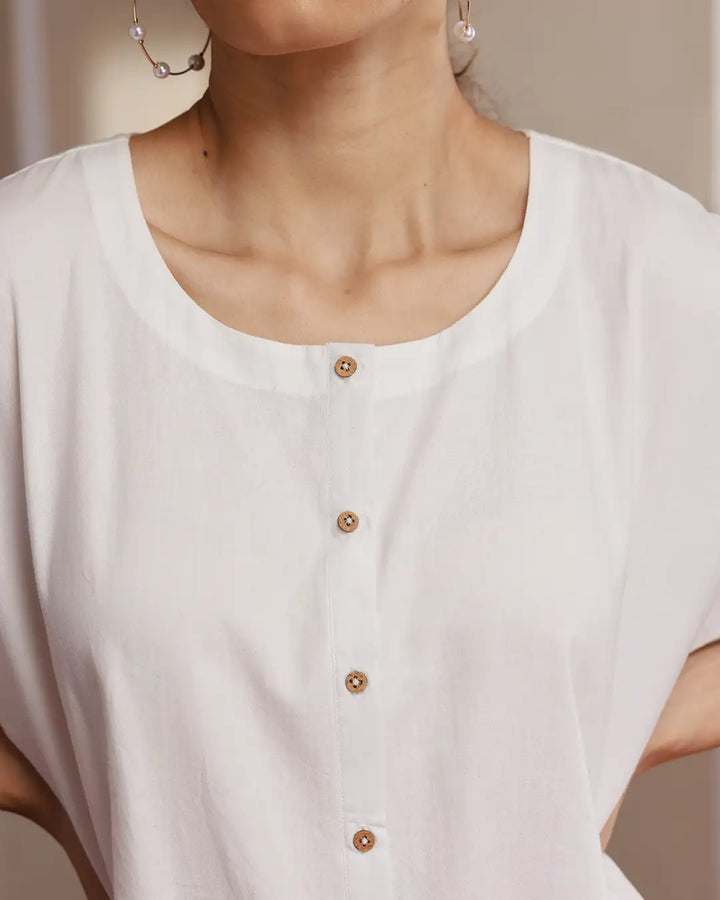 Branco - Kimono Sleeve Top