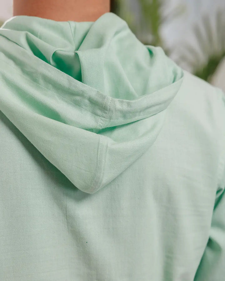 Zelen - Open Hoodie Shirt